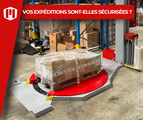 Banderoleuse de palettes : s&eacute;curisez vos exp&eacute;ditions et r&eacute;duisez la p&eacute;nibilit&eacute; en Is&egrave;re